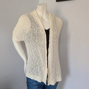 Anthropologie Sun & Shadow - Short Sleeve Weave Cardigan